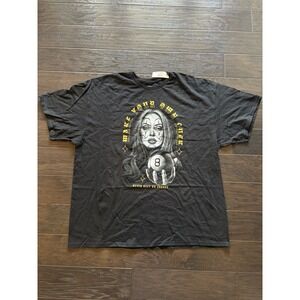 ODM West Coast Urban Graphic T-shirt Men 3XL Black Girl Clown Eight Ball Hip Hop